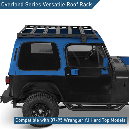 Aluminum Roof Rack For 1987-1995 Jeep Wrangler YJ Hardtop - landshaker