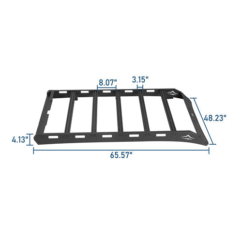 Versatile Roof Rack For 2024-2025 with Toyota Tacoma Double Cab - Landshaker4x4