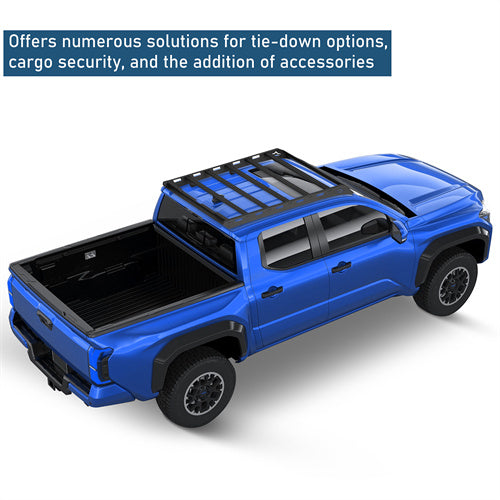 Versatile Roof Rack For 2024-2025 with Toyota Tacoma Double Cab - Landshaker4x4