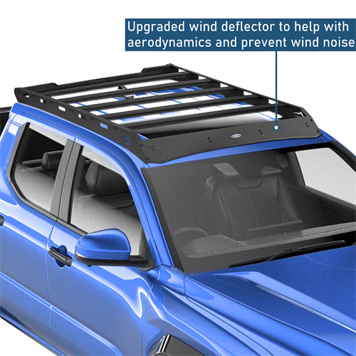Versatile Roof Rack For 2024-2025 with Toyota Tacoma Double Cab - Landshaker4x4