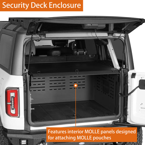 2021-2025 Ford Bronco Security Deck Enclosure For 4 Door Hardtop (Do not fit Ford Bronco Sport model) - LandShaker