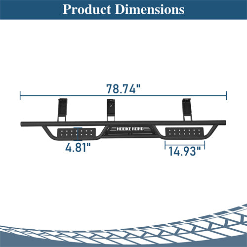 Nerf Side Step Bars For 1992-1999 Chevy Suburban (Excluding K2500 Suburban) - Landshaker4x4