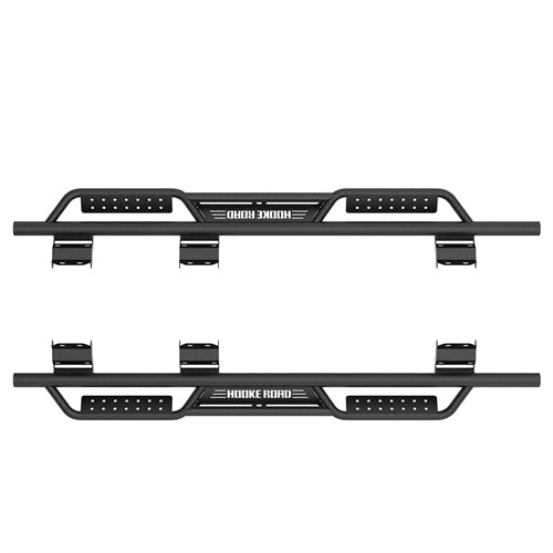 Nerf Side Step Bars For 2015-2024 Ford F-150 SuperCrew / 2017-2024 F-250 F-350 Crew Cab - Landshaker4x4