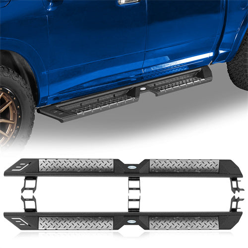 Off Road Side Step Bars For 2009-2018 Ram 1500 & 2019-2024 Ram 1500 Classic & 2010-2024 Ram 2500/3500 Crew Cab - LandShaker