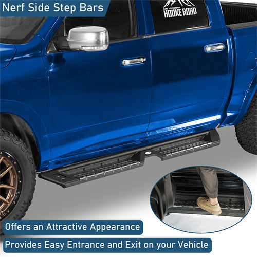 Off Road Side Step Bars For 2009-2018 Ram 1500 & 2019-2024 Ram 1500 Classic & 2010-2024 Ram 2500/3500 Crew Cab - LandShaker