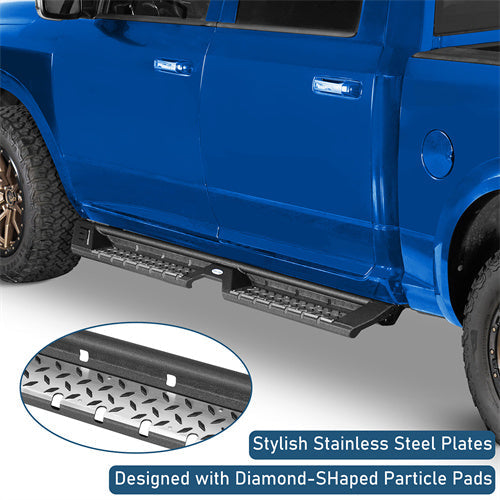 Off Road Side Step Bars For 2009-2018 Ram 1500 & 2019-2024 Ram 1500 Classic & 2010-2024 Ram 2500/3500 Crew Cab - LandShaker