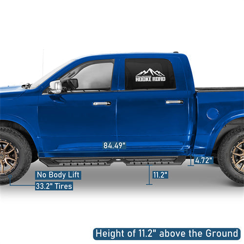 Off Road Side Step Bars For 2009-2018 Ram 1500 & 2019-2024 Ram 1500 Classic & 2010-2024 Ram 2500/3500 Crew Cab - LandShaker