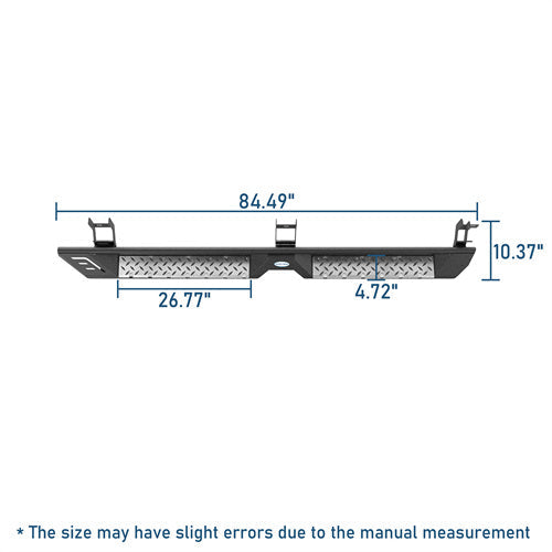 Off Road Side Step Bars For 2009-2018 Ram 1500 & 2019-2024 Ram 1500 Classic & 2010-2024 Ram 2500/3500 Crew Cab - LandShaker