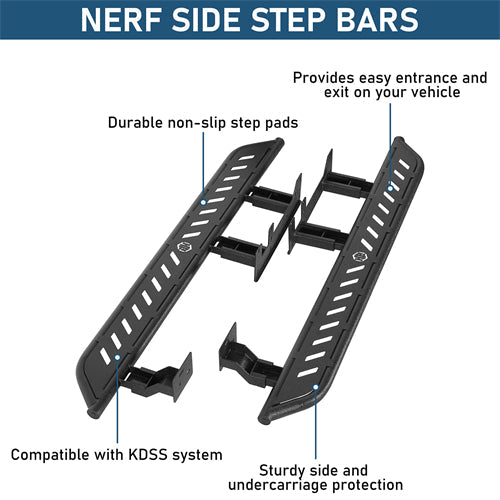 Nerf Side Step Bars For 2010-2023 Lexus GX460 - Landshaker4x4
