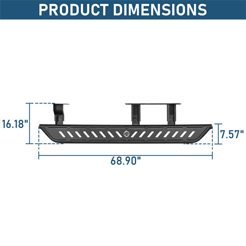 Nerf Side Step Bars For 2010-2023 Lexus GX460 - Landshaker4x4
