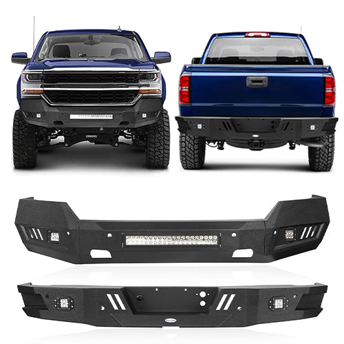 Chevrolet Front & Rear Bumper Combo(16-18 Chevy Silverado 1500)-LandShaker
