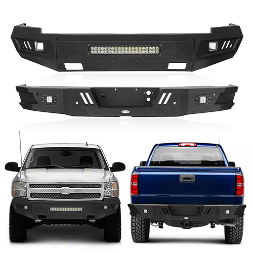 Silverado Front & Rear Bumper Combo(07-13 Chevy Silverado 1500)-LandShaker