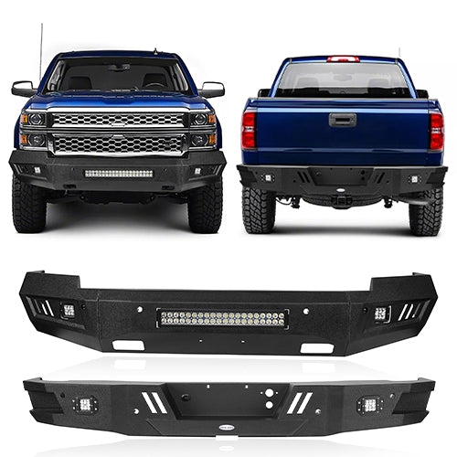 Chevrolet Front & Rear Bumper Combo(14-15 Chevy Silverado 1500)-LandShaker