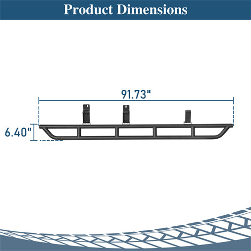 Tube Slider Rocker Guards For 1992-1999 Chevy Suburban (Excluding K2500 Suburban) - Landshaker4x4