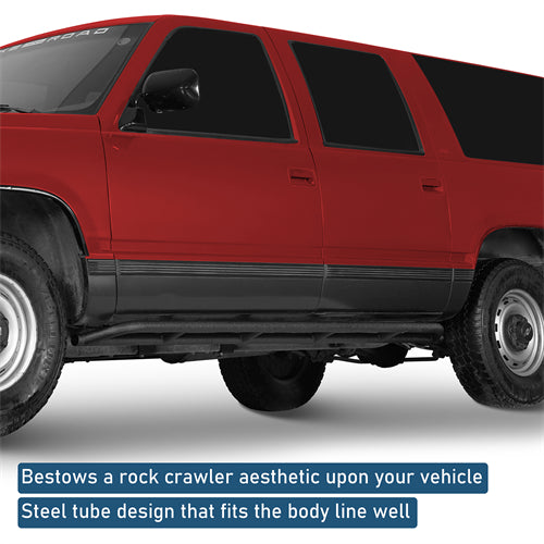 Tube Slider Rocker Guards For 1992-1999 Chevy Suburban (Excluding K2500 Suburban) - Landshaker4x4