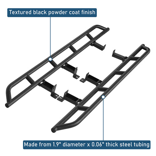 Tube Slider Rocker Guards For 1992-1999 Chevy Suburban (Excluding K2500 Suburban) - Landshaker4x4