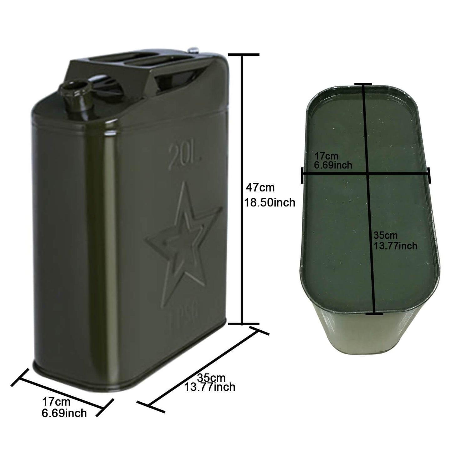 5.3 Gallon Spare Tire Jerry Can Holder(07-18 Jeep Wrangler JK)-LandShaker
