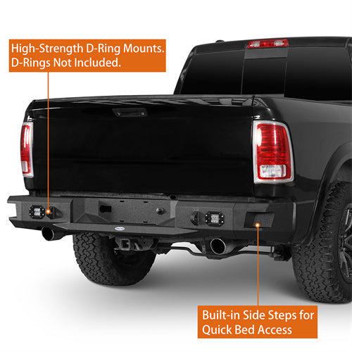 Steel Rear Bumper for 09-18 Ram 1500 - LandShaker