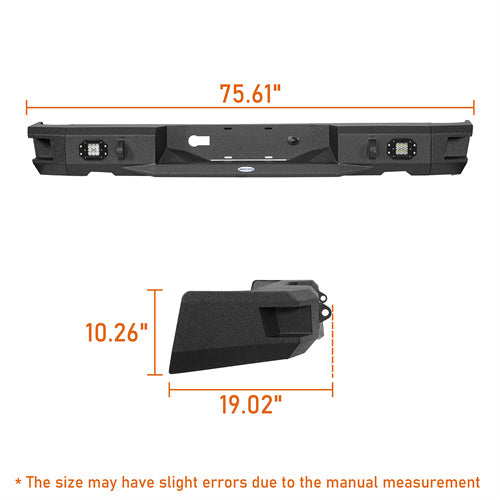 Steel Rear Bumper for 09-18 Ram 1500 - LandShaker