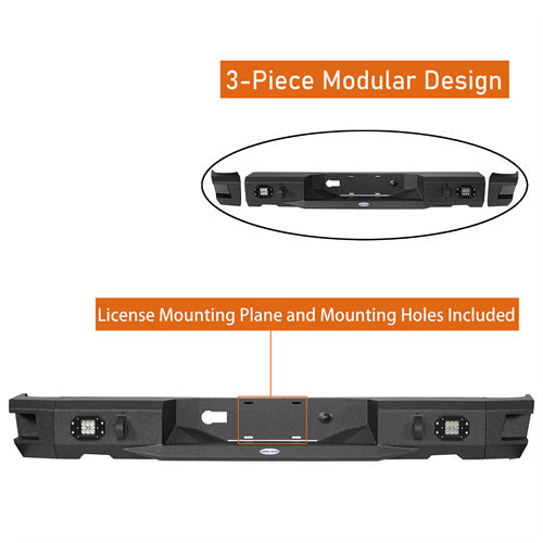 Steel Rear Bumper for 09-18 Ram 1500 - LandShaker
