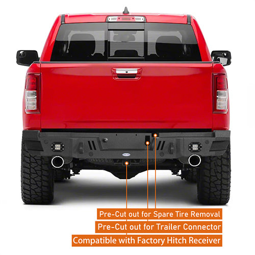 Steel Rear Bumper for 19-25 Ram 1500 (Excluding Classic Models) - LandShaker