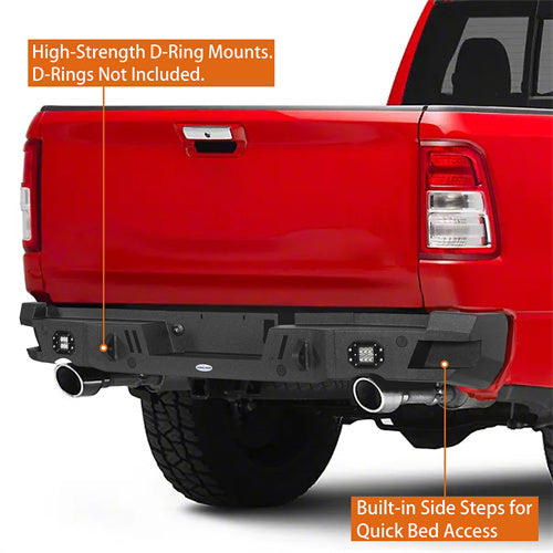 Steel Rear Bumper for 19-25 Ram 1500 (Excluding Classic Models) - LandShaker