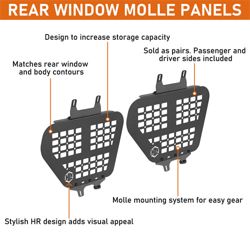 Rear Window Interior Storage Molle Panel Kit For 2010-2023 Lexus GX460 - Landshaker4x4