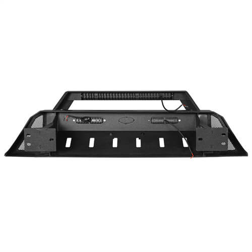 Stubby Front Bumper w/License Plate Bracket(16-22 Toyota Tacoma 3rd Gen)-LandShaker