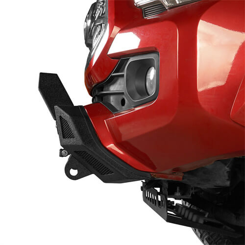 Stubby Front Bumper w/License Plate Bracket(16-22 Toyota Tacoma 3rd Gen)-LandShaker