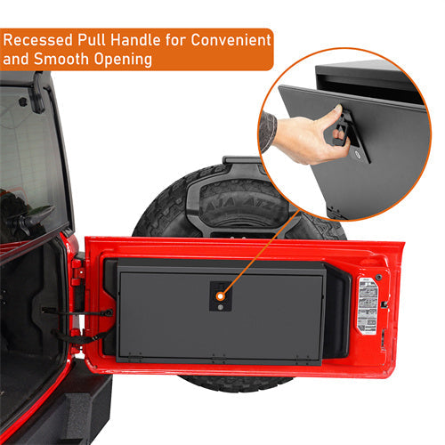 2 Gen Tailgate Storage Lock Box For 2018-2024 Jeep Wrangler JL - LandShaker4x4