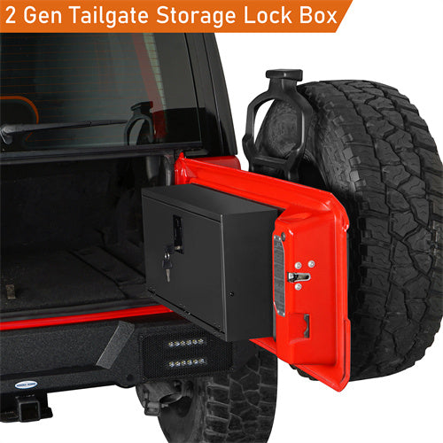 2 Gen Tailgate Storage Lock Box For 2018-2024 Jeep Wrangler JL - LandShaker4x4