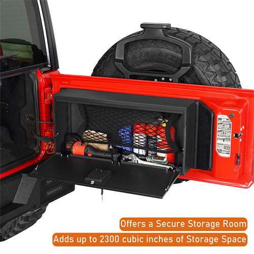 2 Gen Tailgate Storage Lock Box For 2018-2024 Jeep Wrangler JL - LandShaker4x4