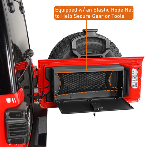 2 Gen Tailgate Storage Lock Box For 2018-2024 Jeep Wrangler JL - LandShaker4x4