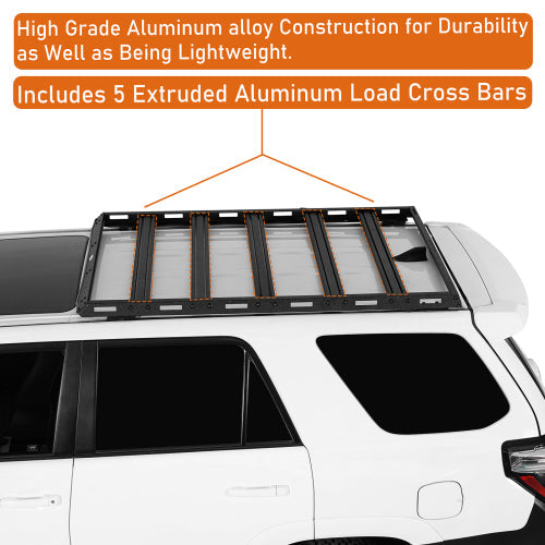 Overland Aluminum Roof Rack (10-24 Toyota 4Runner) - LandShaker