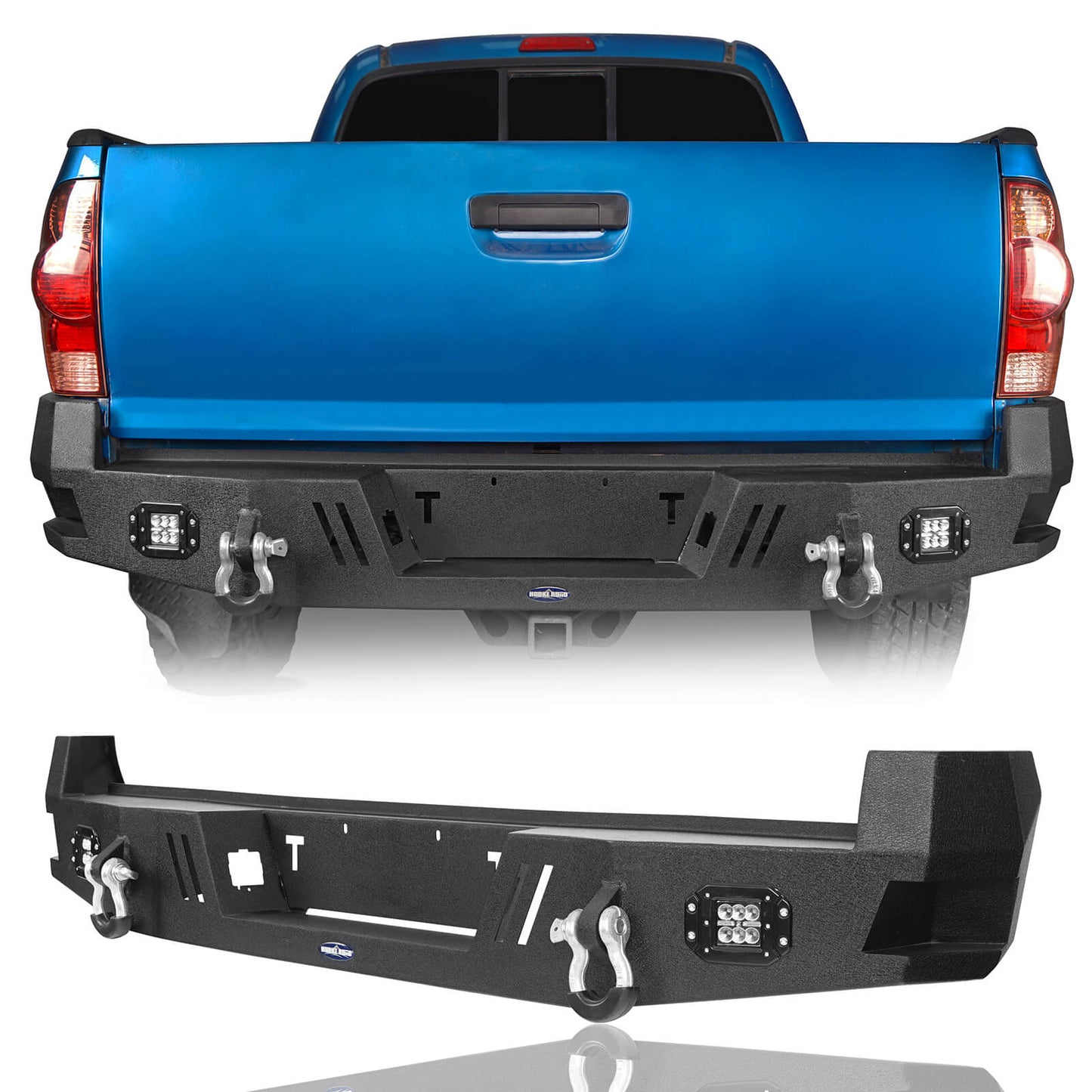 Rear Bumper w/LED Floodlights(05-15 Toyota Tacoma)-LandShaker