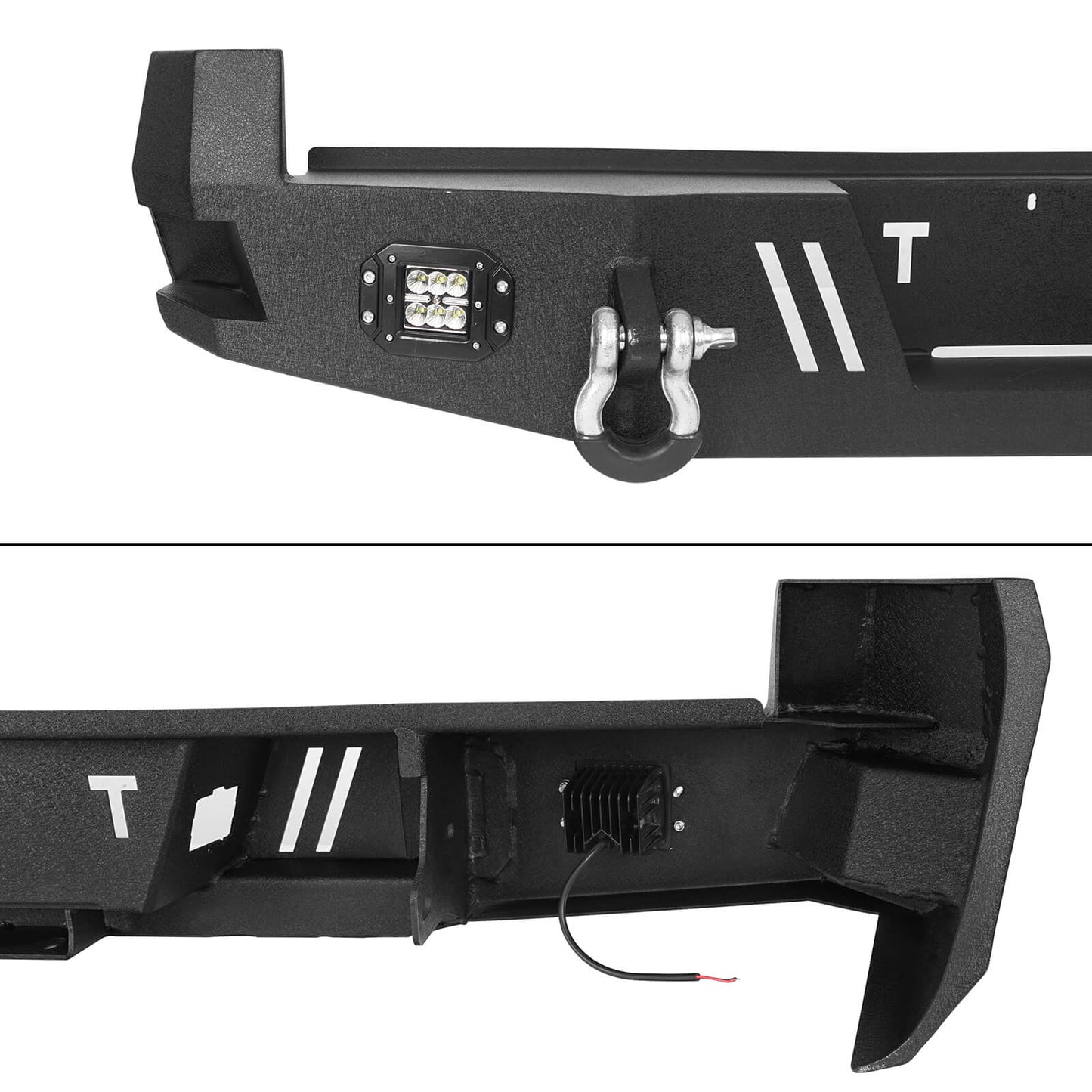 Rear Bumper w/LED Floodlights(05-15 Toyota Tacoma)-LandShaker