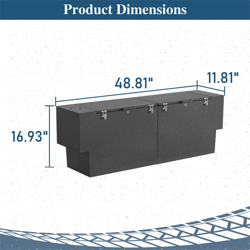Truck Tool Box Lockable Storage Box Set For 2020-2025 Jeep Gladiator JT - Langshaker4x4