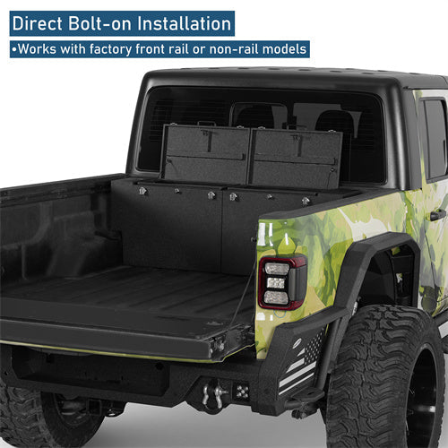 Truck Tool Box Lockable Storage Box Set For 2020-2025 Jeep Gladiator JT - Langshaker4x4