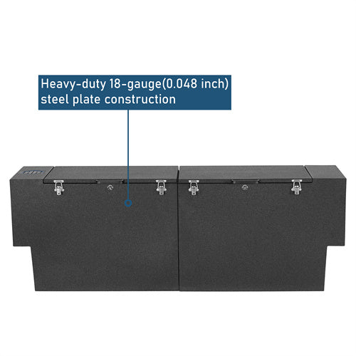 Truck Tool Box Lockable Storage Box Set For 2020-2025 Jeep Gladiator JT - Langshaker4x4
