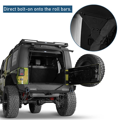 Road Trip Trunk Upper Locking Storage Box For 2007-2018 Jeep Wrangler JK 4-Door Hardtop - Ultralisk4x4