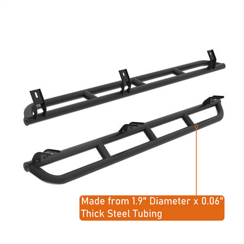 Tube Slider Rocker Guards For 2015-2025 Chevy Colorado & GMC Canyon Crew Cab - LandShaker