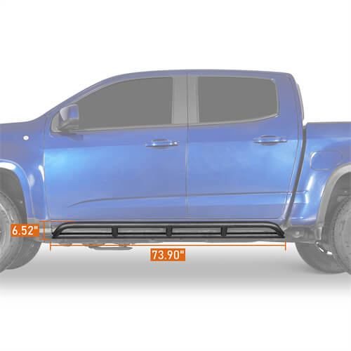 Tube Slider Rocker Guards For 2015-2025 Chevy Colorado & GMC Canyon Crew Cab - LandShaker