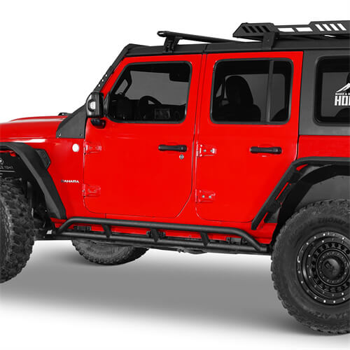Tube Slider Rocker Guards For 2018-2025 Jeep Wrangler JL 4-Door - LandShaker