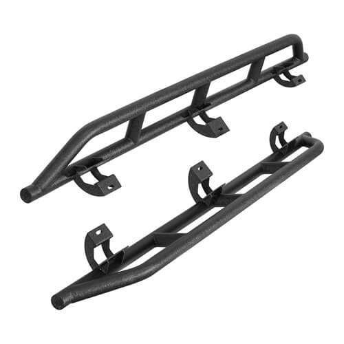 Tube Slider Rocker Guards For 2018-2025 Jeep Wrangler JL 4-Door - LandShaker