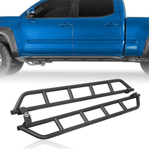 Tube Slider Rocker Guards For 2016-2023 Toyota Tacoma Double Cab - Landshaker4x4
