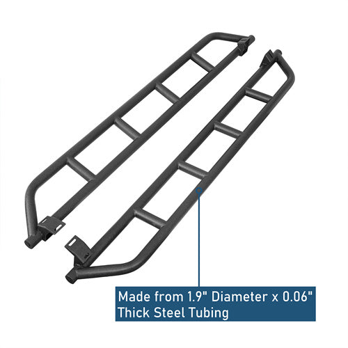 Tube Slider Rocker Guards For 2016-2023 Toyota Tacoma Double Cab - Landshaker4x4