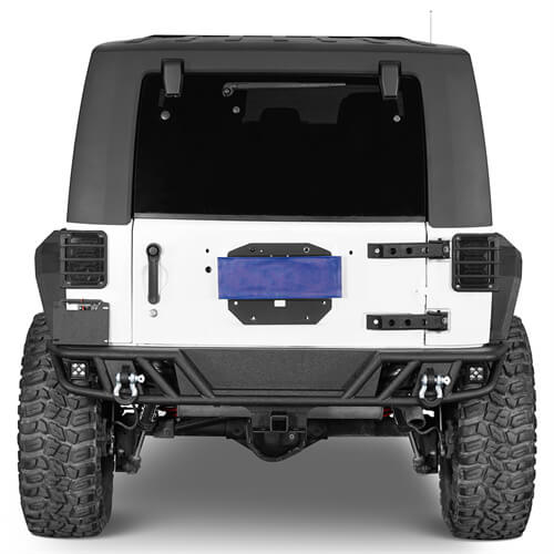Tubular Front & Rear Bumper For 2007-2018 Jeep Wrangler JK - Landshaker4x4