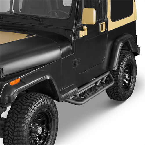 Off-road Tubular Side Step Bars For 1987-1995 Jeep Wrangler YJ- LandShaker