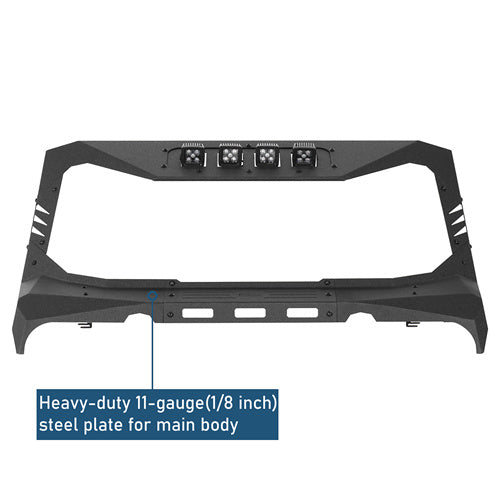 Madmax Windshield Frame Cover Visor/Cowl Combination For 2007-2018 Jeep Wrangler JK - Ultralisk4x4