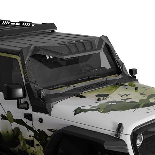 Off-Road Madmax Windshield Frame Cover Visor/Cowl Combination For 2007-2018 Jeep Wrangler JK - Landshaker4x4